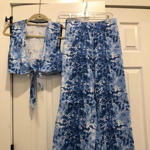 Reformation Two Piece Set Tie Dye